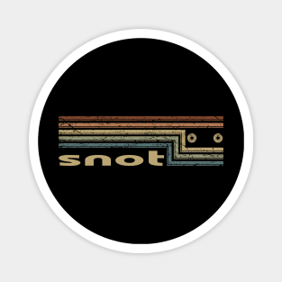 Snot Cassette Stripes Magnet